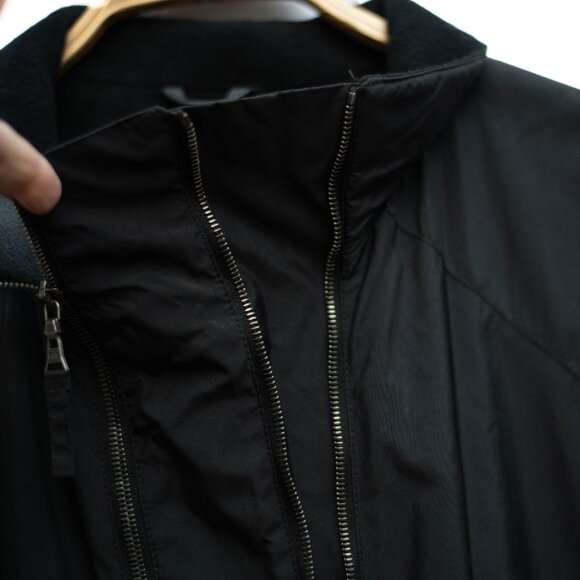 RLX Ralph Lauren Mens XL Tech Performance Jacket Black Nylon Wool Cashmere Italy - Picture 3 of 12